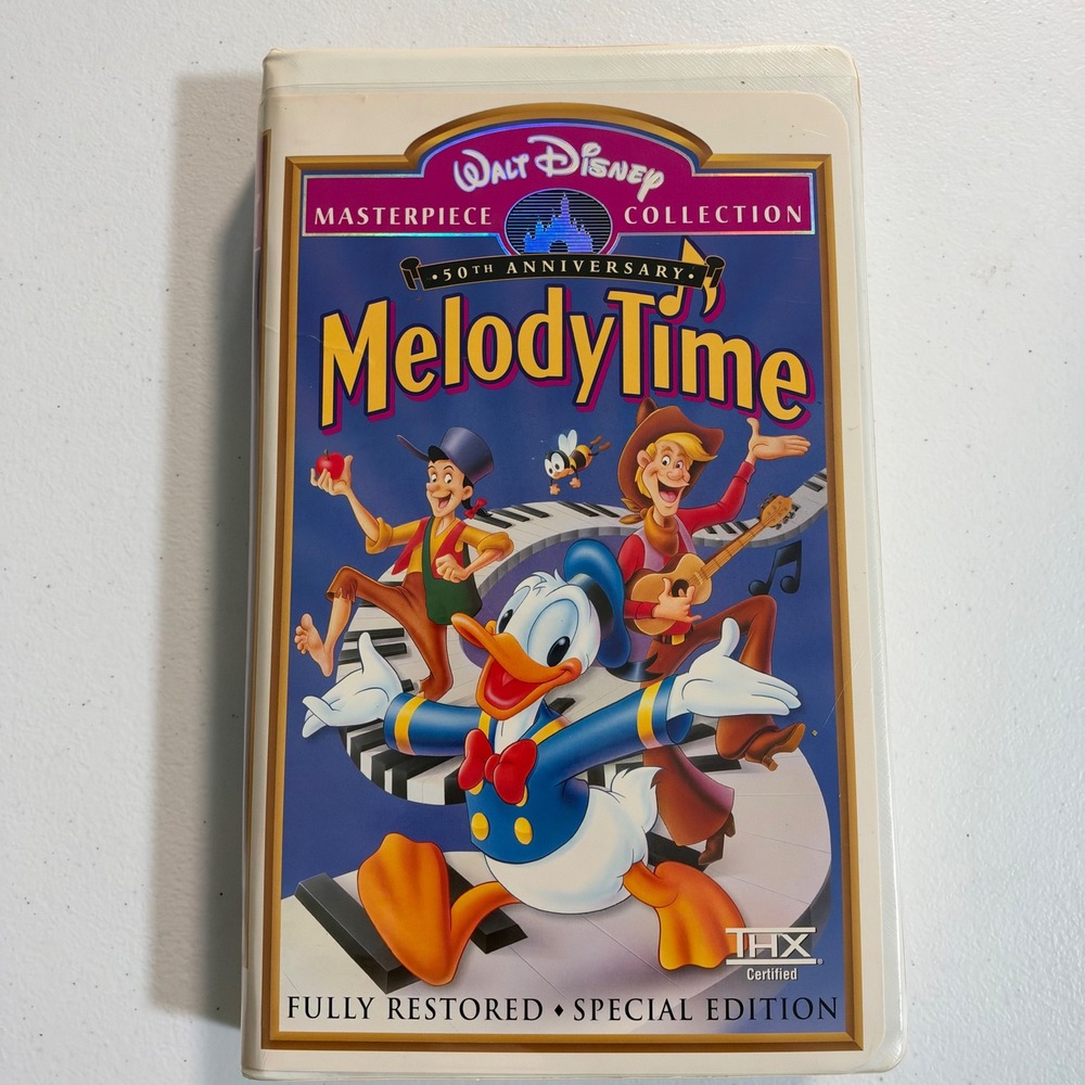 Disney Melody Time VHS Masterpiece Collection 50th Anniversary Special Edition